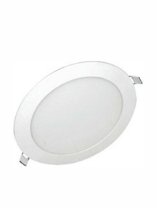 Aca Round Recessed LED Panel 26W with Warm White Light 3000K 30cm