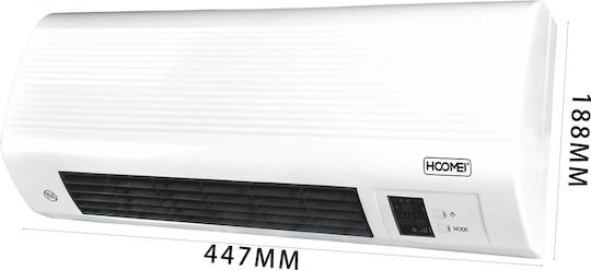 Hoomei Fan Heater Room Wall 2000W