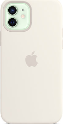 Apple Silicone Case with MagSafe Umschlag Rückseite Silikon Weiß (iPhone 12 / 12 Pro) MHL53ZM/A