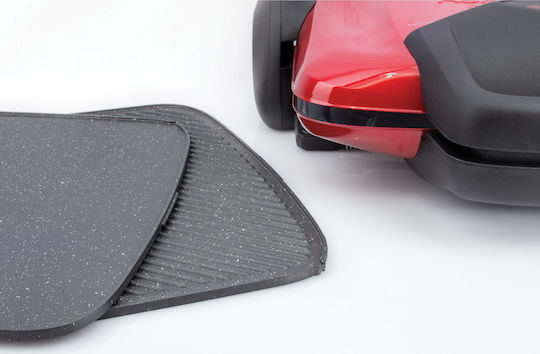 Rohnson Sandwich Maker Grill cu Plăci Detasabile 2200W Roșie