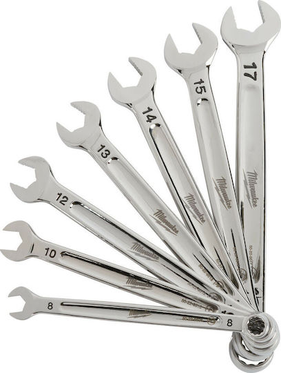 Milwaukee German Polygon Set with Size from 8mm to 17mm Max Bite 7pcs