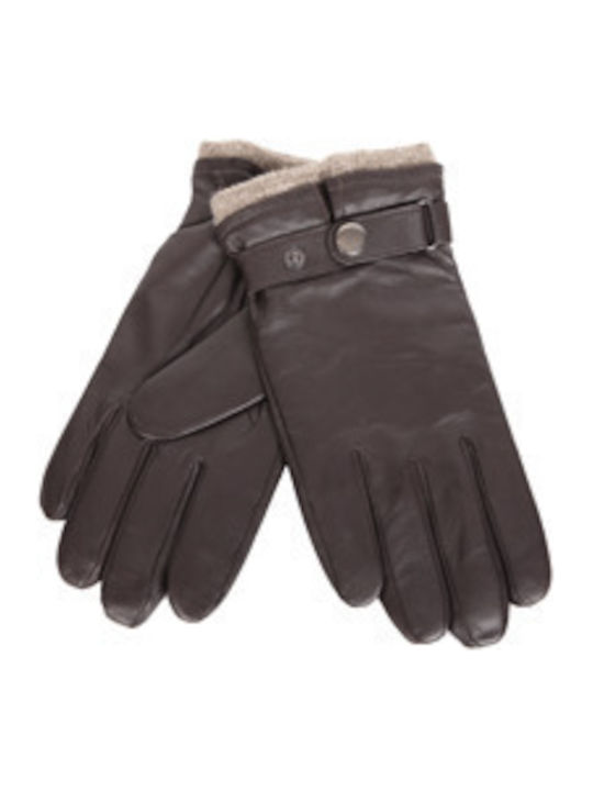 Men's Leather Gloves Brown 98954