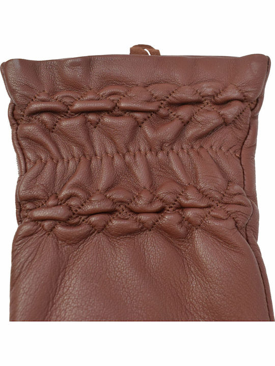 Women's Leather Gloves Tabac Brownc Brown 98875