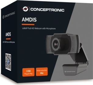 Conceptronic AMDIS01B Web-Kamera Full HD 1080p Schwarz 100752507