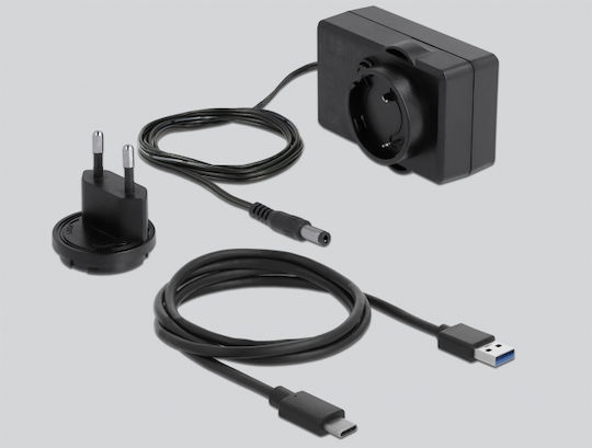 DeLock Docking Station για 2 Σκληρούς Δίσκους SATA 2.5" / 3.5" με σύνδεση USB-C (64090)