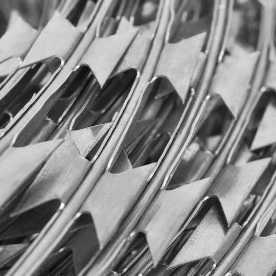 vidaXL Wire Fencing Razor Wire Gray 100m
