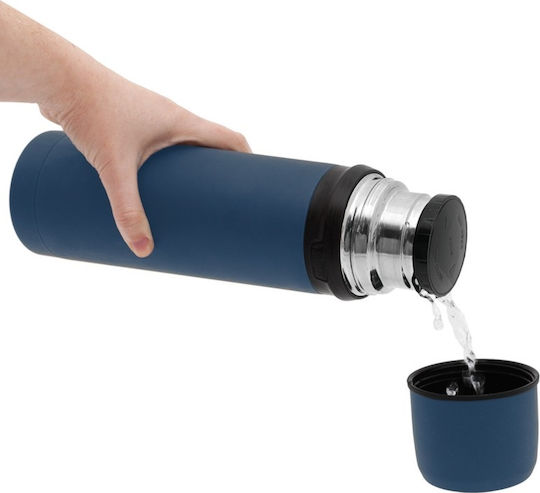 Laken Beverages Recyclable Bottle Thermos Stainless Steel BPA Free 500ml Blue with Cap-Cup