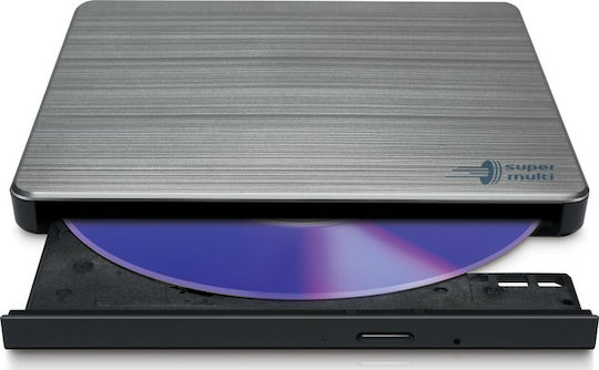 Hitachi-LG Data Storage GP60 External DVD/CD Recorder for Laptop / Desktop Silver