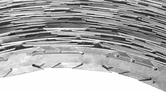 vidaXL Wire Fencing Razor Wire Gray 500m