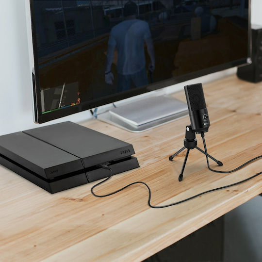 Fifine K669B Πυκνωτικό Μικρόφωνο USB Επιτραπέζιο για Φωνητικά