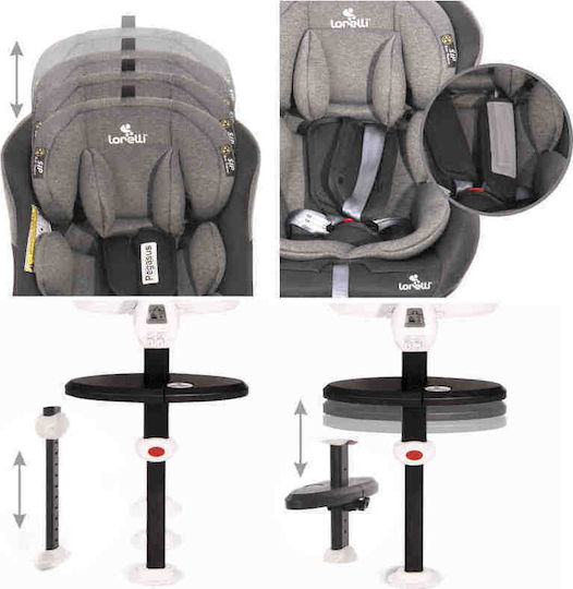 Lorelli Pegasus Baby Car Seat with Isofix Grey & Violet 0-36 kg