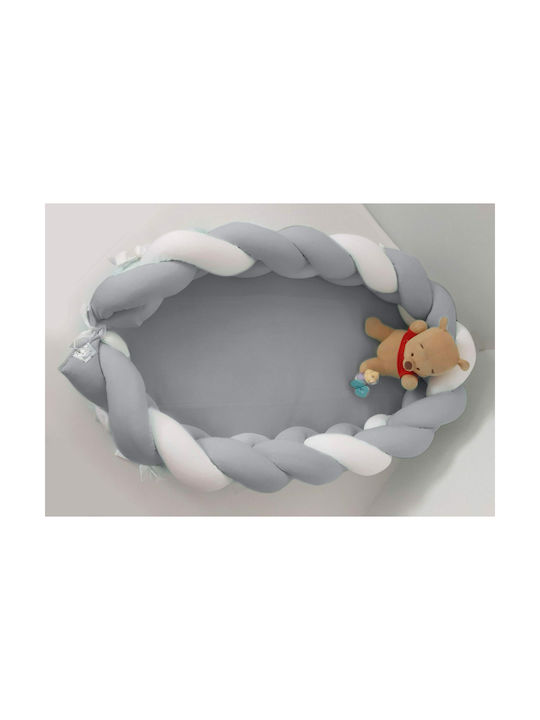 Baby Oliver Pernă pentru bebeluși în formă de cuib Gri