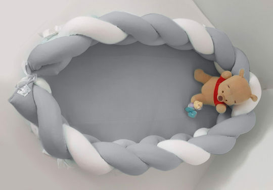 Baby Oliver Бебешка възглавница-гнездо Сив