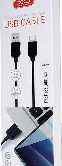 XO NB41 1m Regular USB 2.0 to micro USB Cable White
