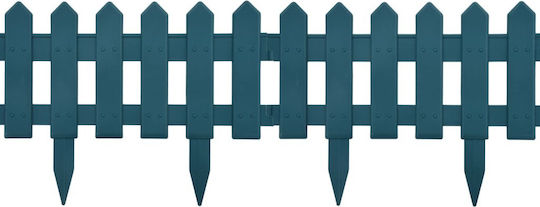 vidaXL Lawn Edging 25 pcs Green from Polypropylene Plastic Garden Border with Spears in Green Color 29cm x 10.0m