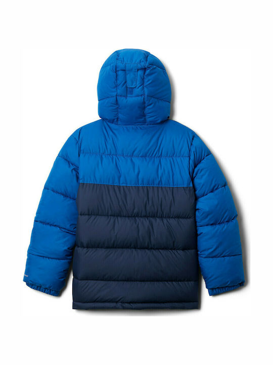 PIKE LAKE Kids Quilted Short Jacket Hooded Blue