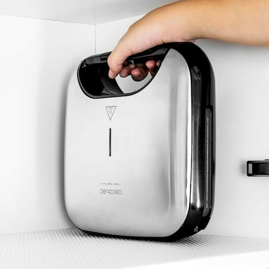 Cecotec Square 3030 Τοστιέρα για 2 Τοστ 750W Γκρι