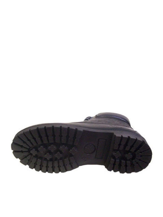 564 Leder Schwarz Stiefel