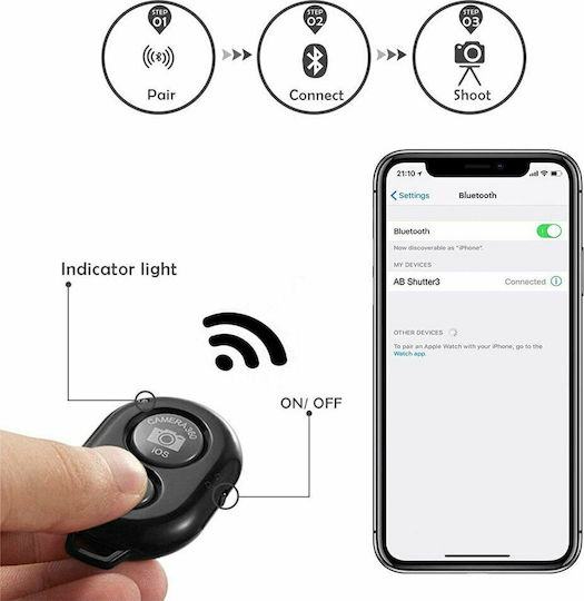 Aokiper Z-MiNi Handy-Stative Bluetooth-Schwarz