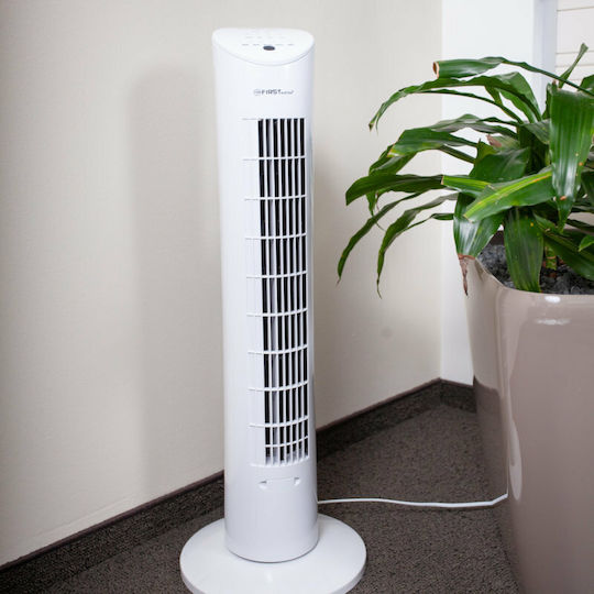 First Austria Ventilator Turm 60W mit Fernbedienung Weiß