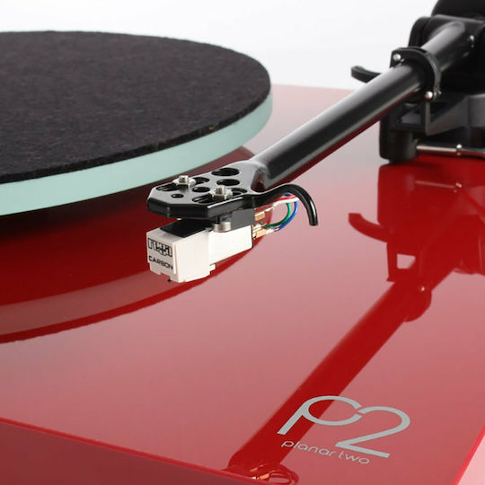Rega Planar 2 Πικάπ με Belt Drive και Προενίσχυση Κόκκινο