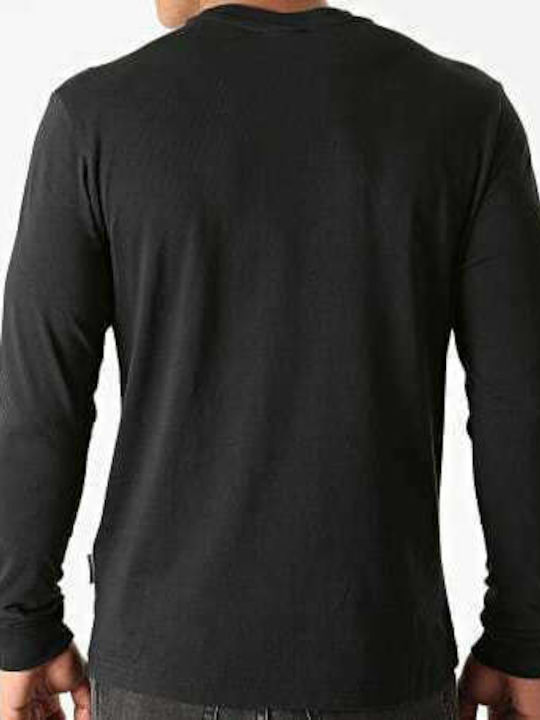 Franklin & Marshall Herren Langarmshirt Schwarz