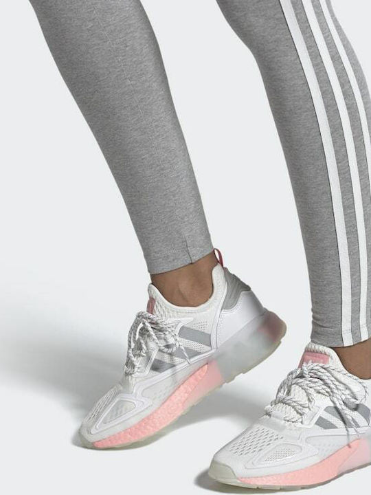 adidas ZX 2K Boost Adidași Pentru Femei Alb Cenușiu Transparent