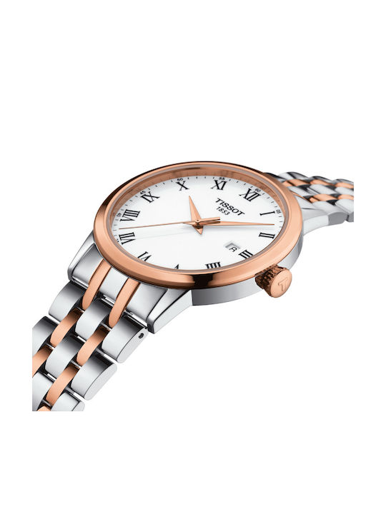 Tissot Classic Dream Мъжки часовник с на батерия и метална гривна Tissot Classic Dream Мъжки часовник с на батерия и метална гривна