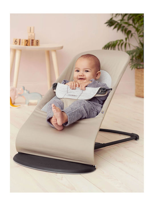 BabyBjorn Relax Μωρού Balance Soft Beige/Grey Για Μέγιστο Βάρος Παιδιού 13kg