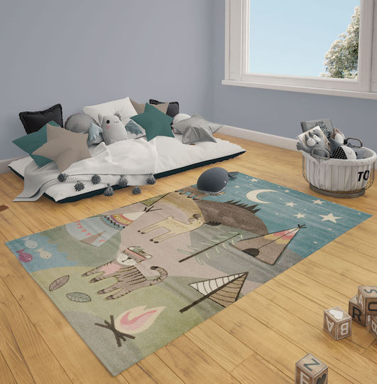 Tzikas Carpets 24225-730 Παιδικό Χαλί Μπλε 200x250cm Πάχους 13mm