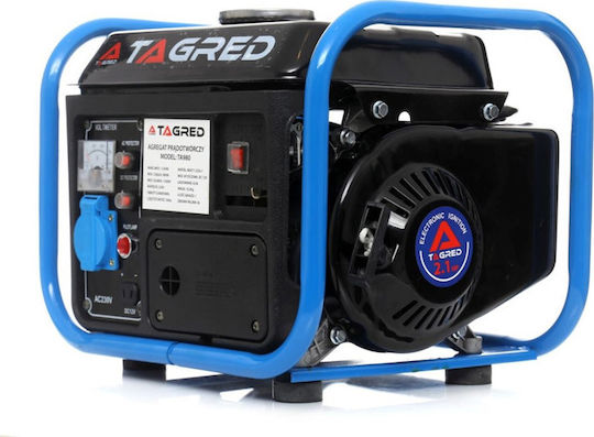 Tagred Generator electric monofazat 250W Generator Benzină (în patru timpi) Doi timpi cu Putere Maximă 1.23kVA