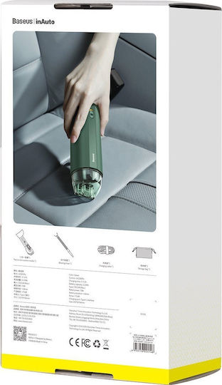 Baseus A2 Wireless Car Handheld Vacuum Dry Vacuuming with Power 70W Rechargeable 5V Green
