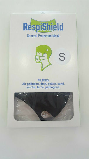 DiaVita Respishield ΡΜ2.5 Small Mască de protecție Țesătură Mici Negru 1buc