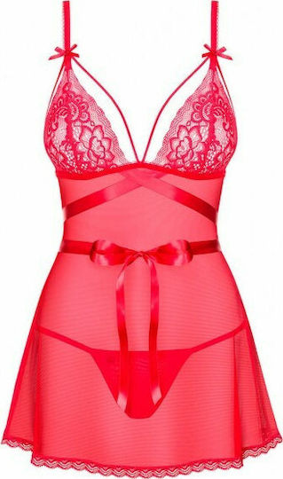 Obsessive Lovlea Секси комплект с роба Red