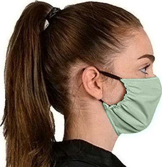 Gim 300-00014 Cotton Mask with Two Layers Protective Mask Fabric Green 300-00014 1pcs