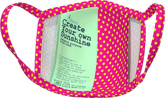 Urban Zac 2.0 Face Mask with Ear Loops Polka 1τμχ