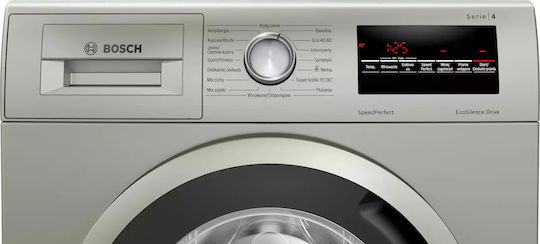 Bosch Πλυντήριο Ρούχων 8kg 1200 Στροφών Speed Perfect Inox WAN242SKPL