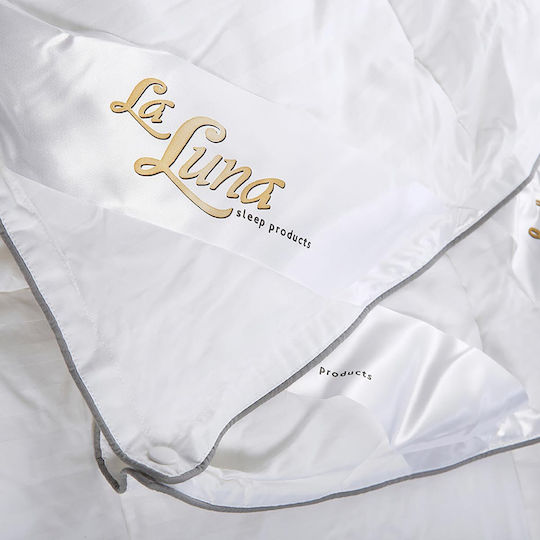 La Luna Duvet Queen with Microfiber Filling 220x240cm All Season White 4.5 togs Togs