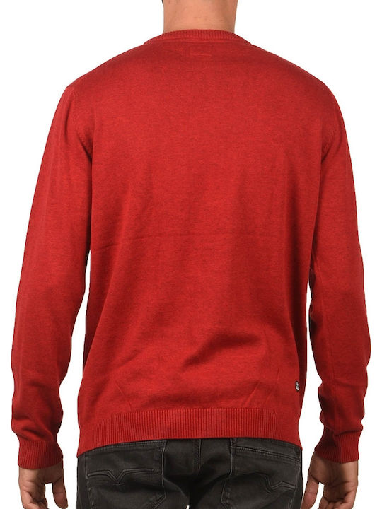 Basehit Herren Langarm-Pullover Rot