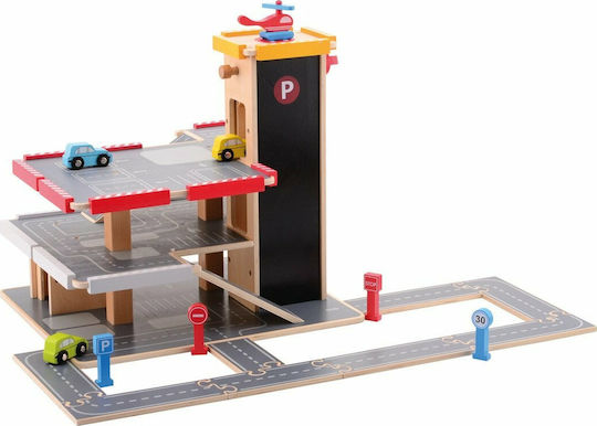 Joueco Garage Mit Rennstrecke Für 3+ Jahre
