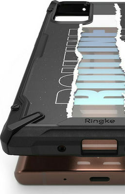 Ringke Fusion X Coperta din spate Plastic rezistent Negru (Galaxy Note 20) XDSG0038