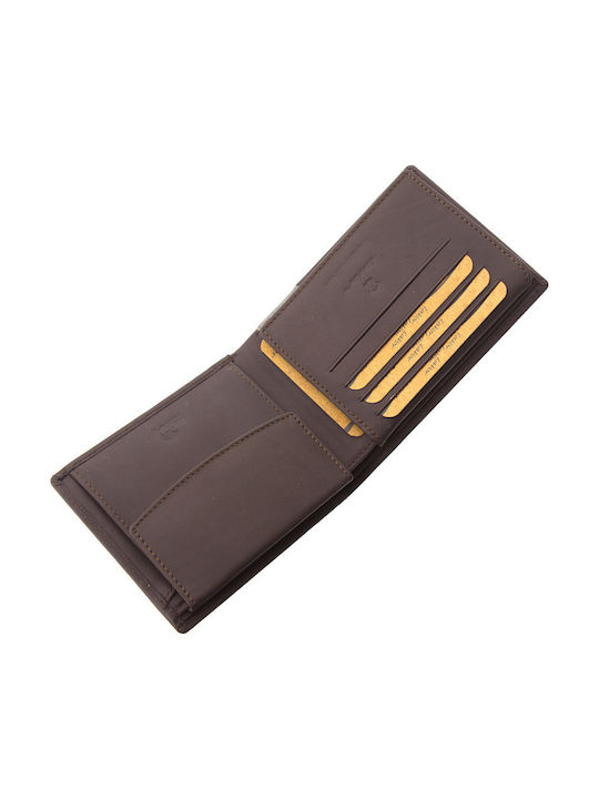 Leather Men's Wallet with RFID Brown