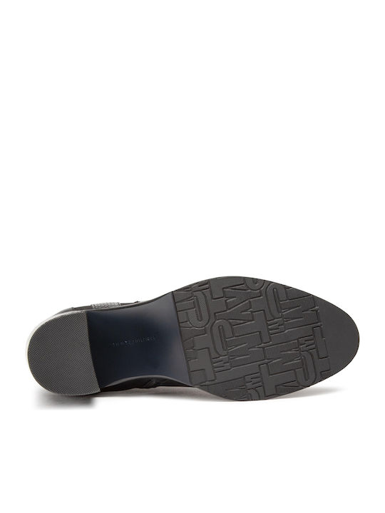 Piele Botine pentru femei cu toc înalt Negru FW0FW05192BDS