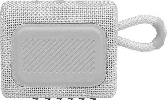 JBL Go 3 Waterproof Bluetooth Speaker 4.2W with Battery Life up to 5 hours White
