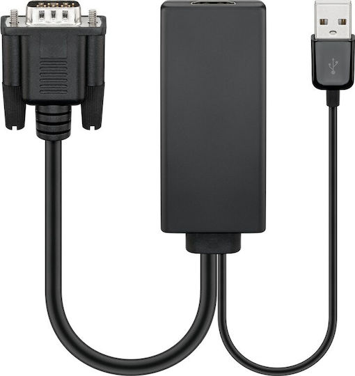 Goobay Convertor VGA Masculin în VGA Feminin 1 Bucată 67816