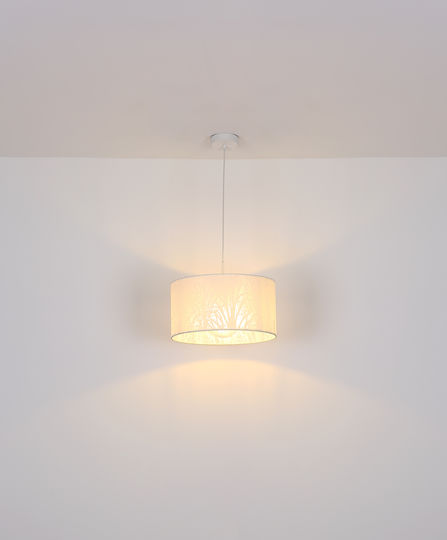 Globo Lighting Pinni Pendant Light White with Socket E27 38cm
