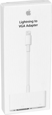 Apple MD825 Μετατροπέας Lightning male σε VGA female Λευκό 1τμχ