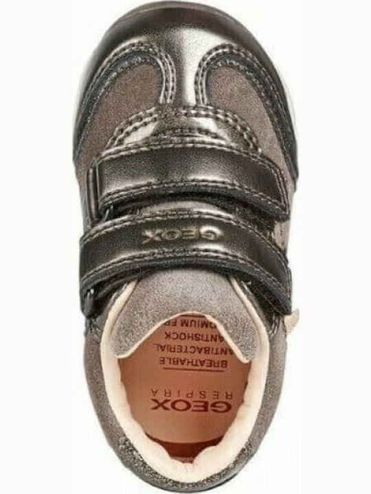 Kids Sneakers Anatomic with Hoop & Loop Closure Grey
