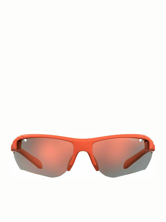 Polaroid Sonnenbrillen mit Orange Rahmen mit Polarisiert Linse PLD7026/S 2M5/OZ