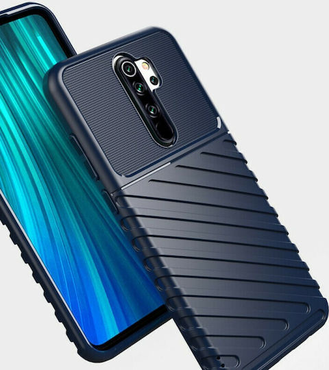 Hurtel Thunder Back Cover Silicone Blue (Redmi 9)